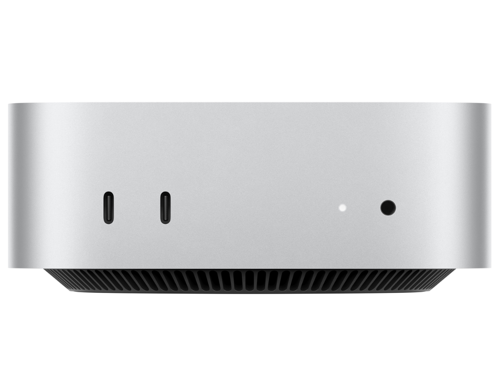 新型Mac mini M4の前面ポートと超コンパクトなサイズ感